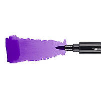 Маркер акварельний Brush Marker SWB-13 глибокий фіолетовий двосторонній Santi (391069), фото 3