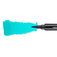 Маркер акварельний Brush Marker SWB-15 аквамарин двосторонній Santi (391071), фото 3