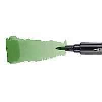 Маркер акварельний Brush Marker SWB-21 зелений хакі двосторонній Santi (391077), фото 3