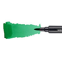 Маркер акварельний Brush Marker SWB-22 темно-зелений двосторонній Santi (391078), фото 3