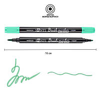 Маркер акварельний Brush Marker SWB-23 зелений двосторонній Santi (391079), фото 2