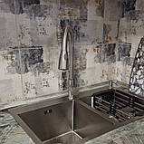 Кухонний змішувач з висувною лійкою MIXXUS SUS 014-B (SS0023), фото 3