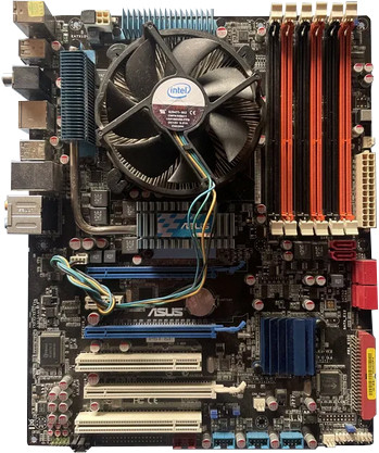 ПОТУЖНИЙ ІГРОВИЙ 6ти ЯДЕРНИЙ Комплект - Плата ASUS s1366 +INTEL CORE I7- 960 ( 4 ЯДРА, 8 ПОТОКІВ по 3.2 GHZ )
