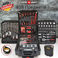 Універсальний побутовий набір інструменту для автомобіля та дому в валізі, набір автоінструменту 408 предметів