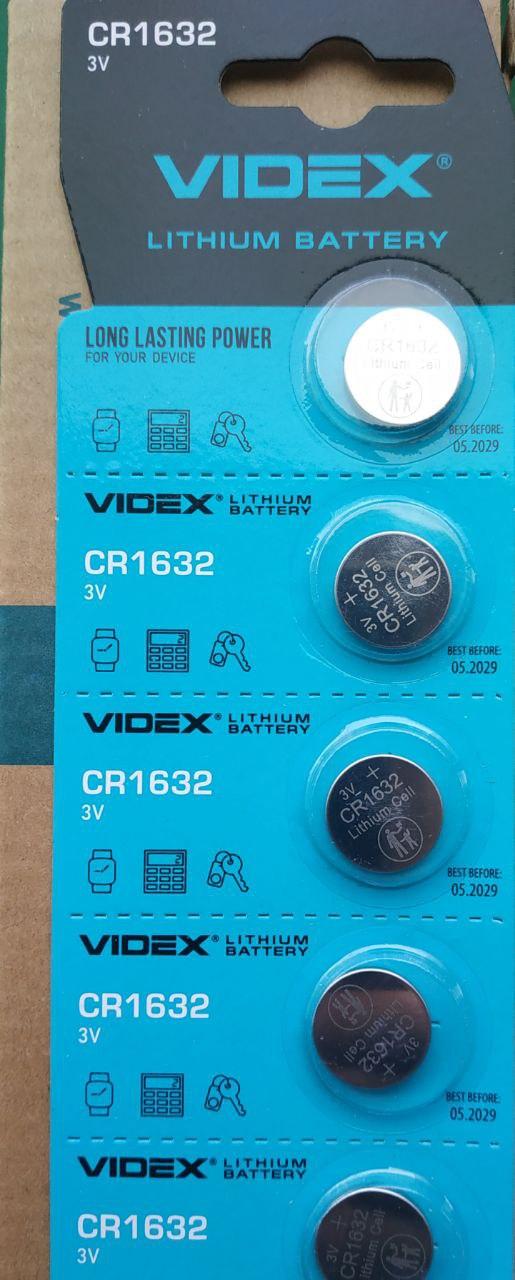 Літієва Батарейка CR1632 5pcs BLISTER CARD, фото 1