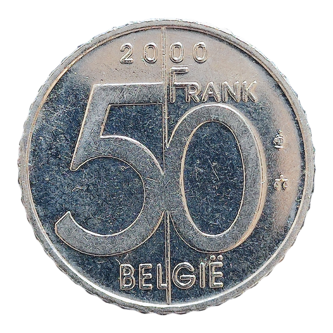 Бельгія 50 франків, 2000 Легенда голландською 'BELGIE'