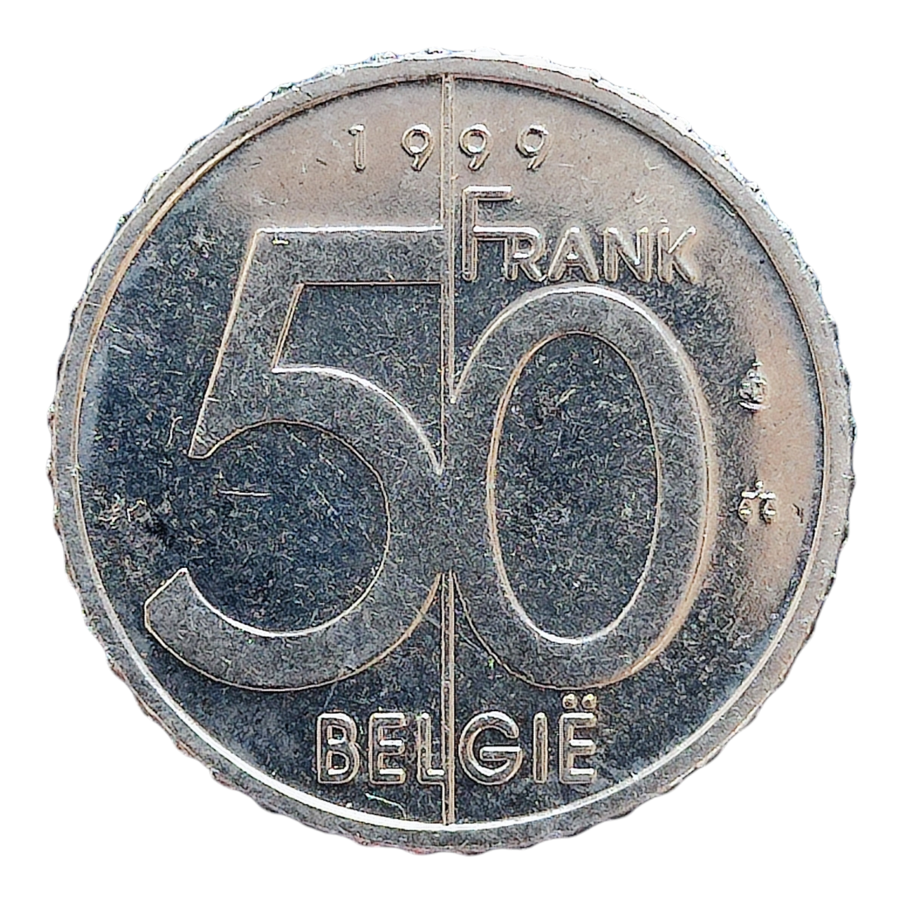 Бельгія 50 франків, 1999 Легенда голландською 'BELGIE'