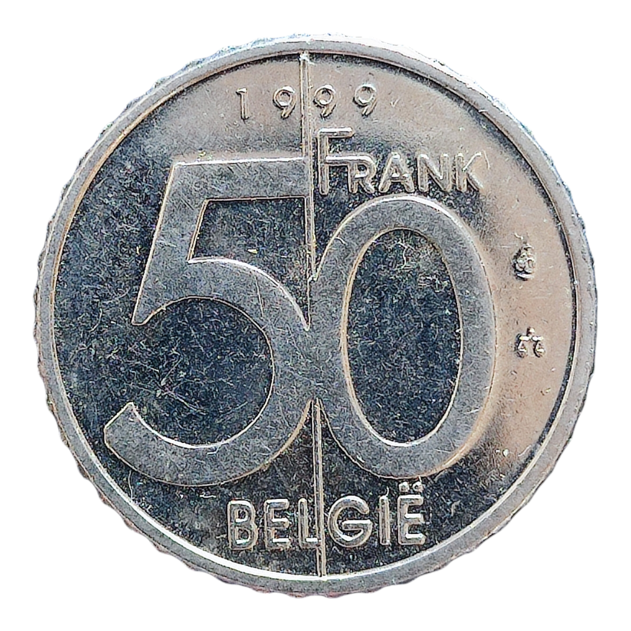 Бельгія 50 франків, 1999 Легенда голландською 'BELGIE'