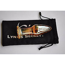 Анальний корок 3.1 см скло затемнене Brown Crystal Plug, фото 3