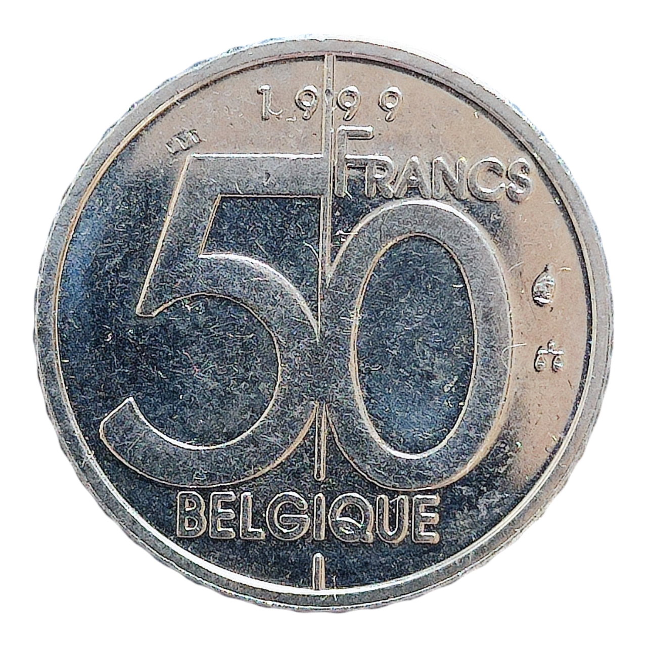 Бельгія 50 франків, 1999 Легенда французькою - 'BELGIQUE'