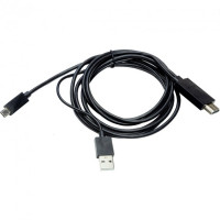 Кабель мультимедійний HDMI to microUSB (11 pin) + USB, 1.8m, (MHL) PowerPlant (CA910861), фото 1