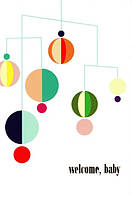 Листівка Welcome baby брязкальце 10,5х15 см