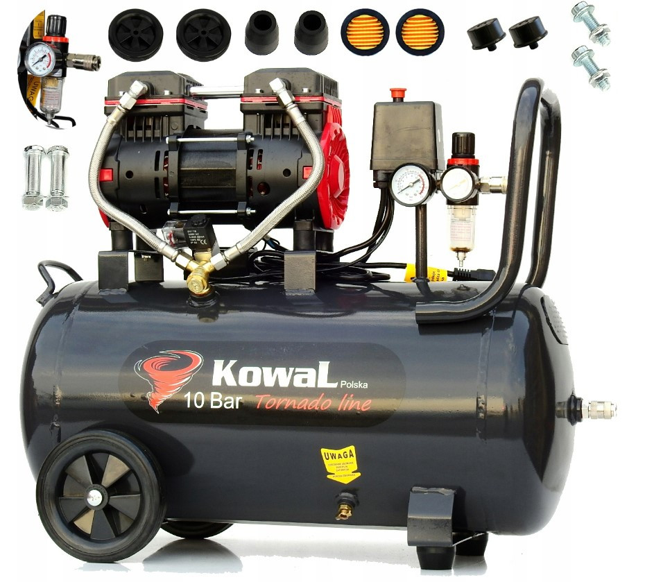 Компресор безмасляний 24л. 8 бар Kowal Polska K1385 1250W, фото 1