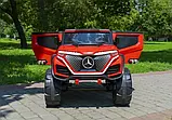 Електромобіль джип Mercedes (4 мотори по 25W, 12V10AH, музика, світло, пульт 2,4G) Bambi M 5912EBLR-3 Червоний, фото 3
