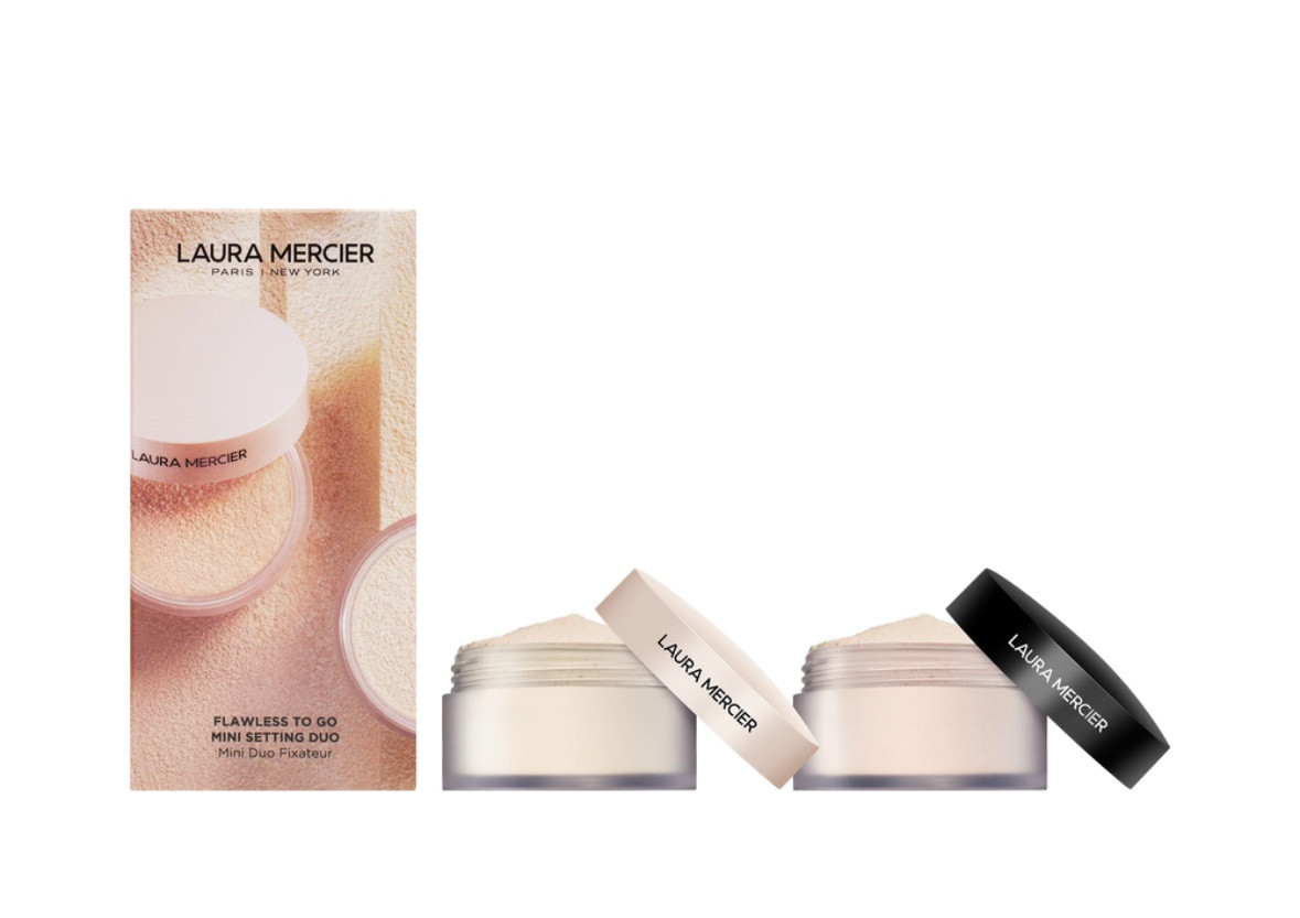Набір пудр для обличчя, Laura Mercier Flawless To Go Mini Setting Powder Duo, фото 1