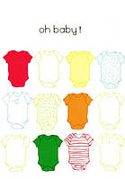 Листівка Oh baby бодик 10,5х15 см