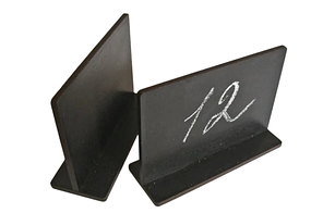 Цінник дерев'яний крейдовий А-7 на підставці 9*6 см