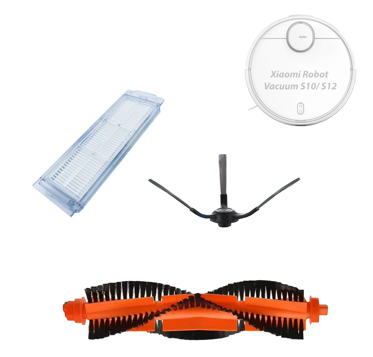 Набір 3 шт для робота-пилососа Xiaomi Vacuum S10/S12/T12/B106GL, Mop 2S/XMSTJQR2S, 3C/B106CN