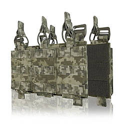 Передня панель для плитоноски з 3 підсумками під магазин Піксель