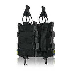 Жорсткий посилений тактичний підсумок Kiborg GU Single Mag Pouch Black