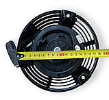 Стартер ручний для газонокосарки Honda GXV160, HRJ 216, HR216, HRA216 прямий зачіп метал, фото 3