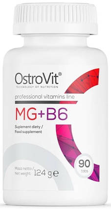 Магній OstroVit Mg plus B6 90 таб, фото 1