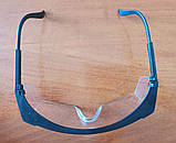 Захисні окуляри Werk 20002 прозорий пластик з регульованою висувною дужкою Боковий і верхній захист органів зору при роботах, фото 9