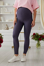 Жіночі лосини для вагітних облягаючі в рубчик Мodena розмір S (42) Lullababe Сірий