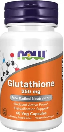 Глутатіон Now Foods Glutathione 250 mg 60 вег капс