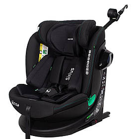 Автокрісло CARRELLO Sirius (i-Size 40-150см, ISOFIX з поворотом) CRL-8808 Absolute Black