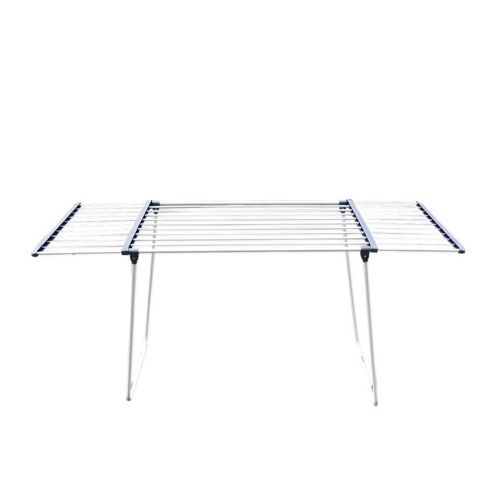 Сушарка для одягу B38 сіра, компактна з регульованими полицями, антикорозійна для дому