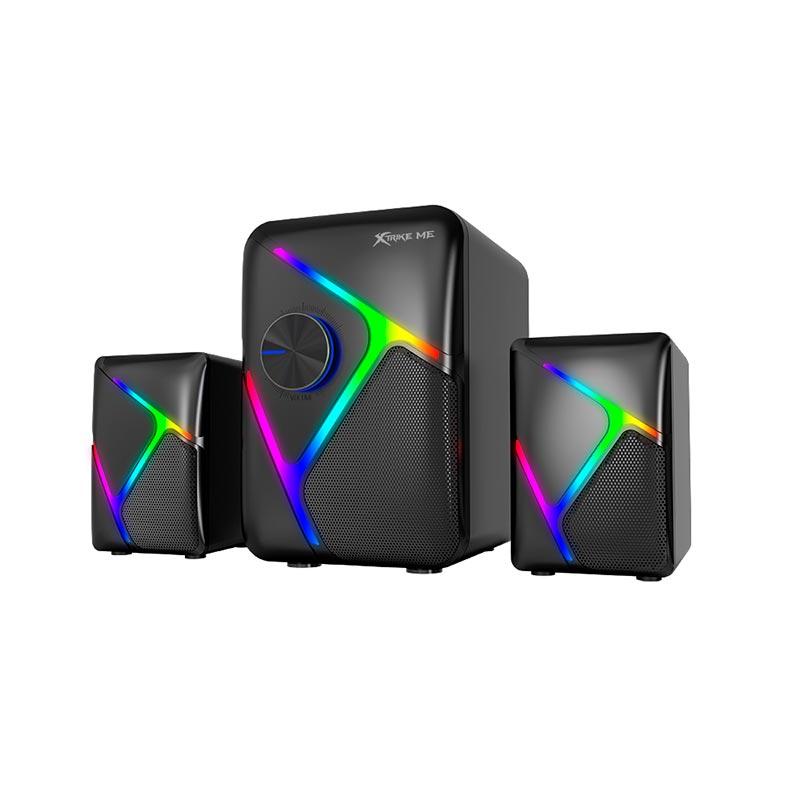 Колонки комп'ютерні XTRIKE ME Gaming Speaker SK-610 RGB, чорні, фото 1