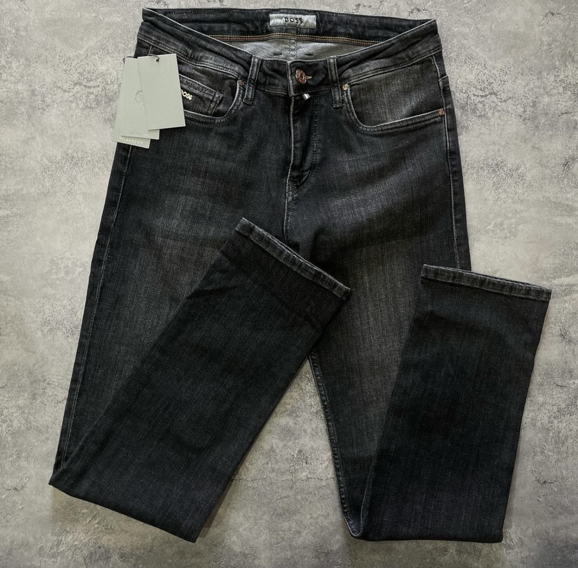 Чоловічі брендові джинси Hugo Boss темно-сірі класичні люкс якість Туреччина