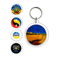 Брелок акриловий "Патріотичний" в асортименті, Арт.57023