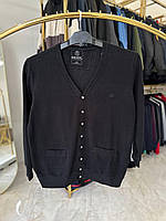 Кофта на пуговицях Mod 2054 (батал) 3-8XL черная