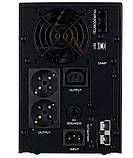 Лінійно-інтерактивне ДБЖ 2E PS1000L, 1000VA/800W, на зовнішні АКБ 2*12В, 2xSchuko+1xC13 2E-PS1000L, фото 5