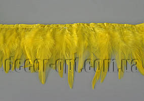 Перо-спідниця жовта 8-13 см/45-47см