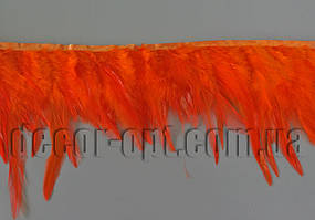 Перо-спідниця жовтогаряча 8-13 см/45-47см