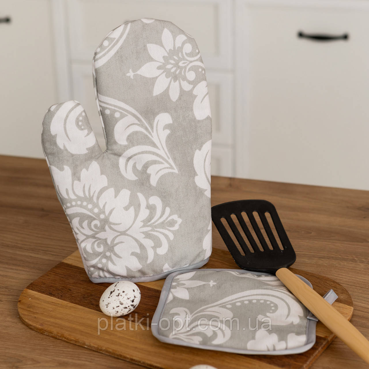 Рукавичка + прихватка водовідштовхувальні "Скіфія (сірий)"