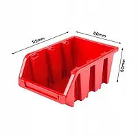 Настінна панель для інструментів органайзер 39х78см 20 контейнерів, фото 6