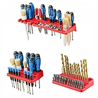 Настінна панель для інструментів органайзер 39х78см 20 контейнерів, фото 5