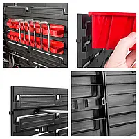 Настінна панель для інструментів органайзер 39х78см 20 контейнерів, фото 8
