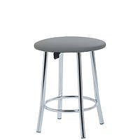 Табурет Таллі хром Кожзам сірий