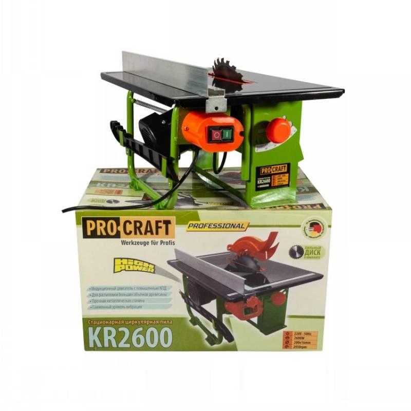 Стаціонарна циркулярна пила ProCraft KR2600, фото 1