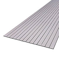 Покриття вінілове самоклеюче 3D рейки кедр срібний 600*3000*2,8мм (D) SW-00002213