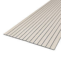 Покриття вінілове самоклеюче 3D рейки дуб перлинний пісок 600*3000*2,8мм (D) SW-00002215