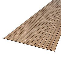 Покриття вінілове самоклеюче 3D рейки світлий мигдаль 600*3000*2,8мм (D) SW-00002219