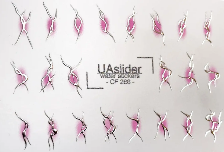 Слайдер-дизайн Uaslider Color and Foil 266 (silver), фото 1
