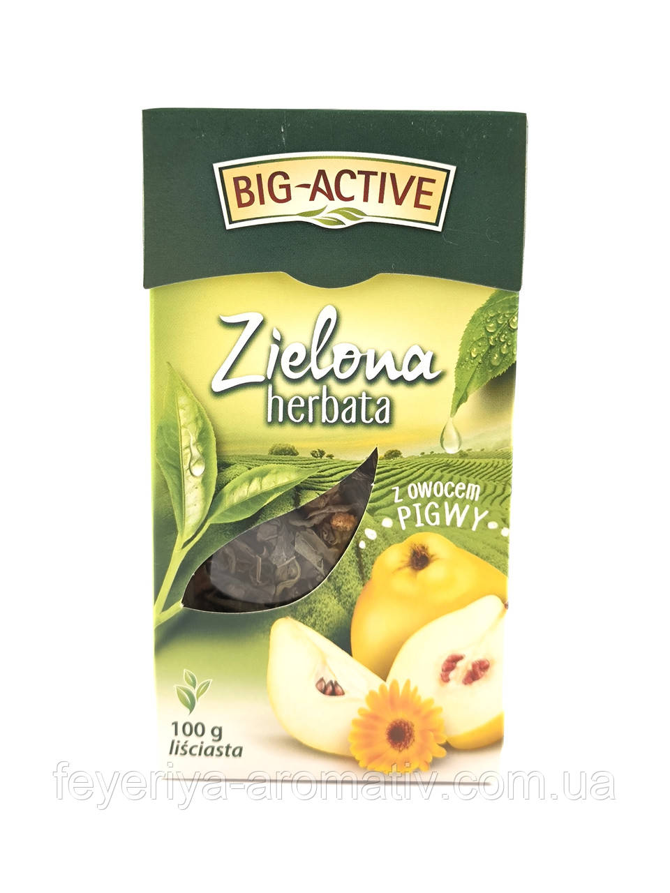 Чай зелений із айвою Big-Active 100гр. (Польща)