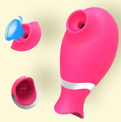 Вібратор жіночий стимулятор Vivian вакуумно-хвильовий масажер рожевий